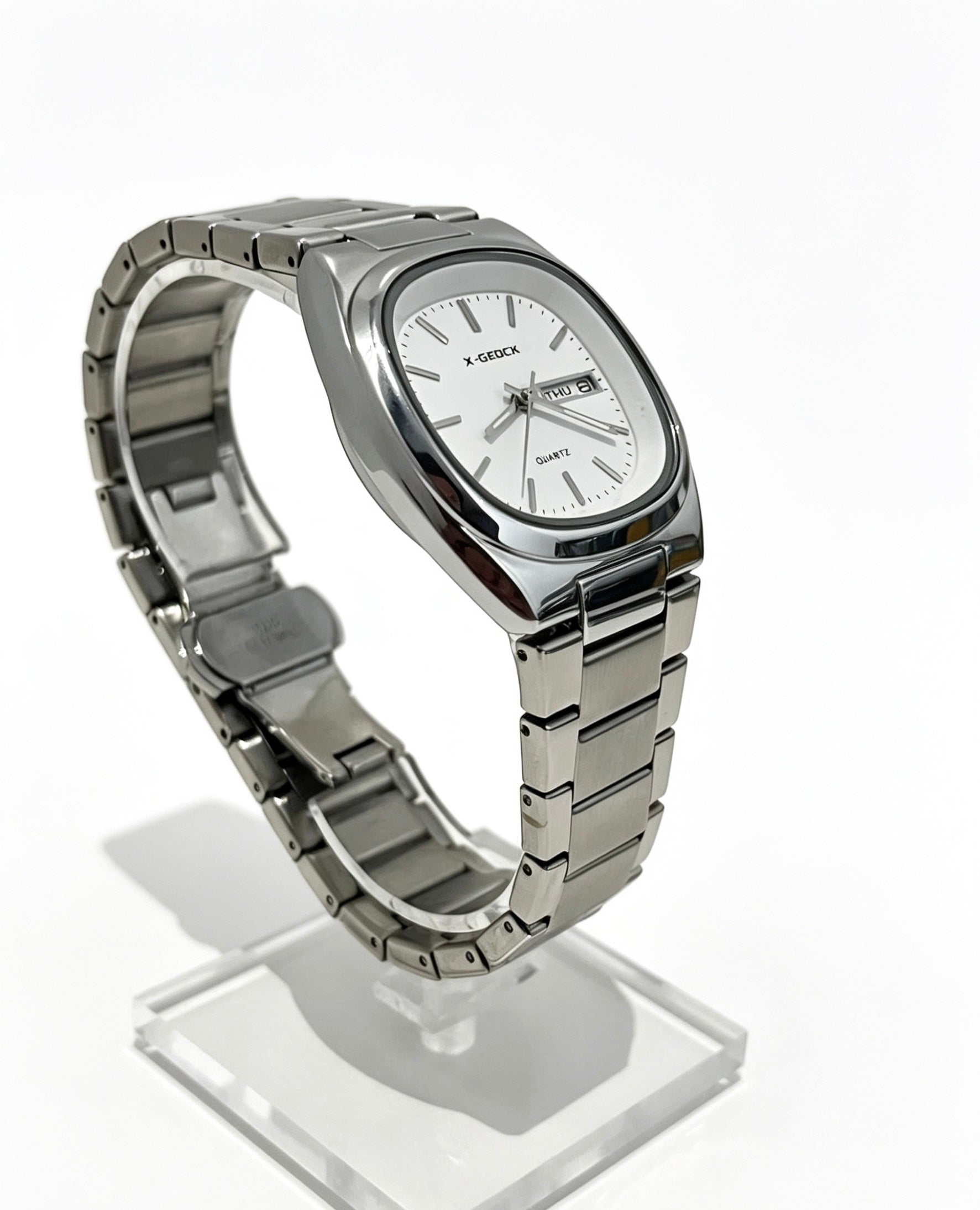 X-GEOCK WOMENS WATCH - SILVER/WHITE