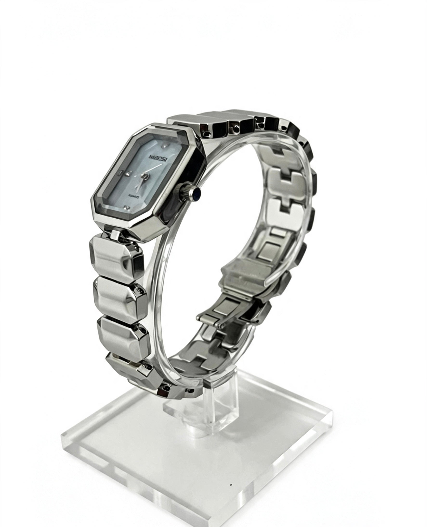 NIBOSI WOMENS CLASSIC DRESS WATCH - SILVER/GREY