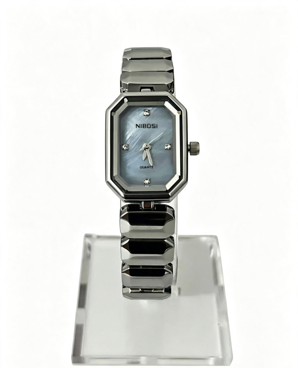NIBOSI WOMENS CLASSIC DRESS WATCH - SILVER/GREY