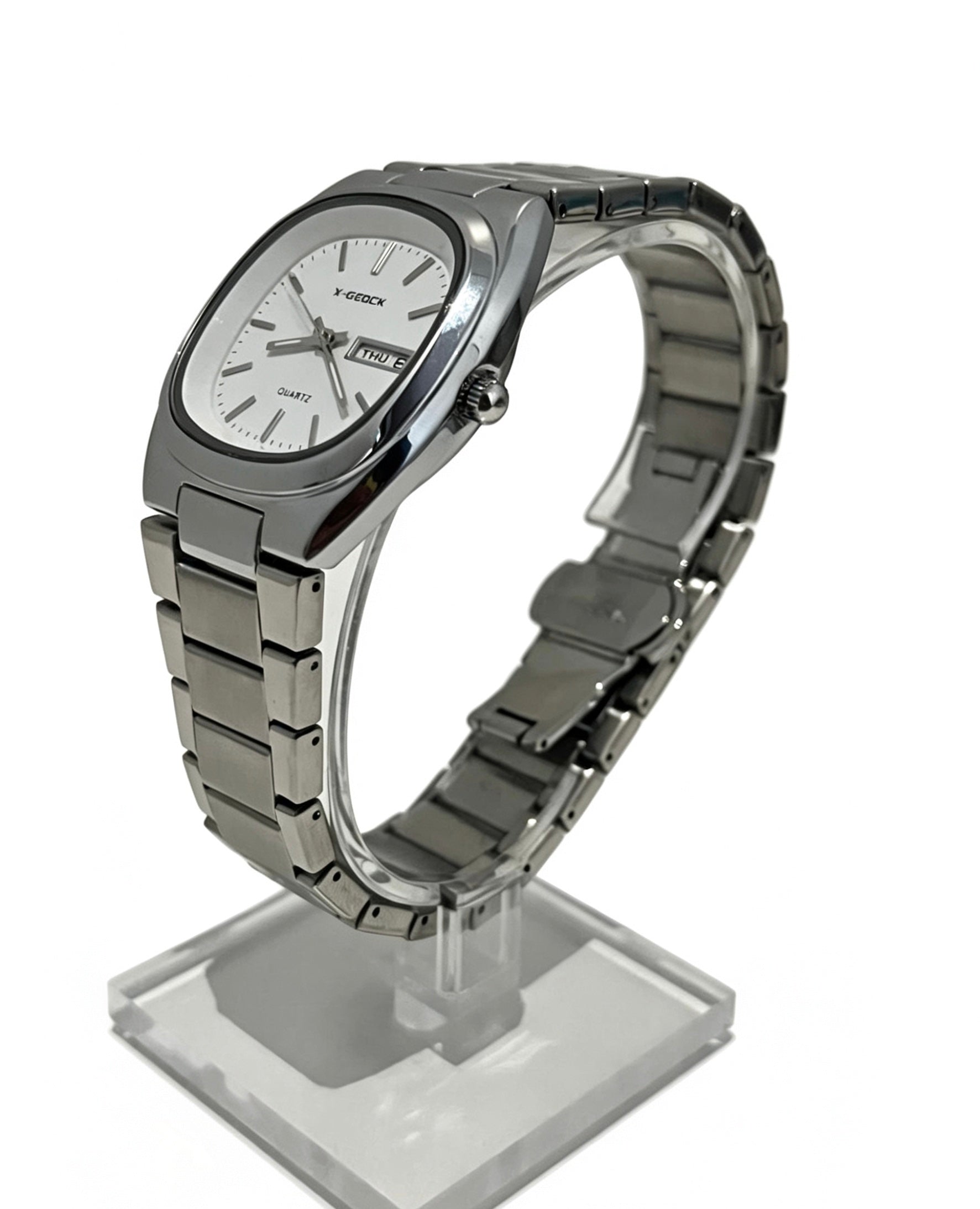 X-GEOCK WOMENS WATCH - SILVER/WHITE