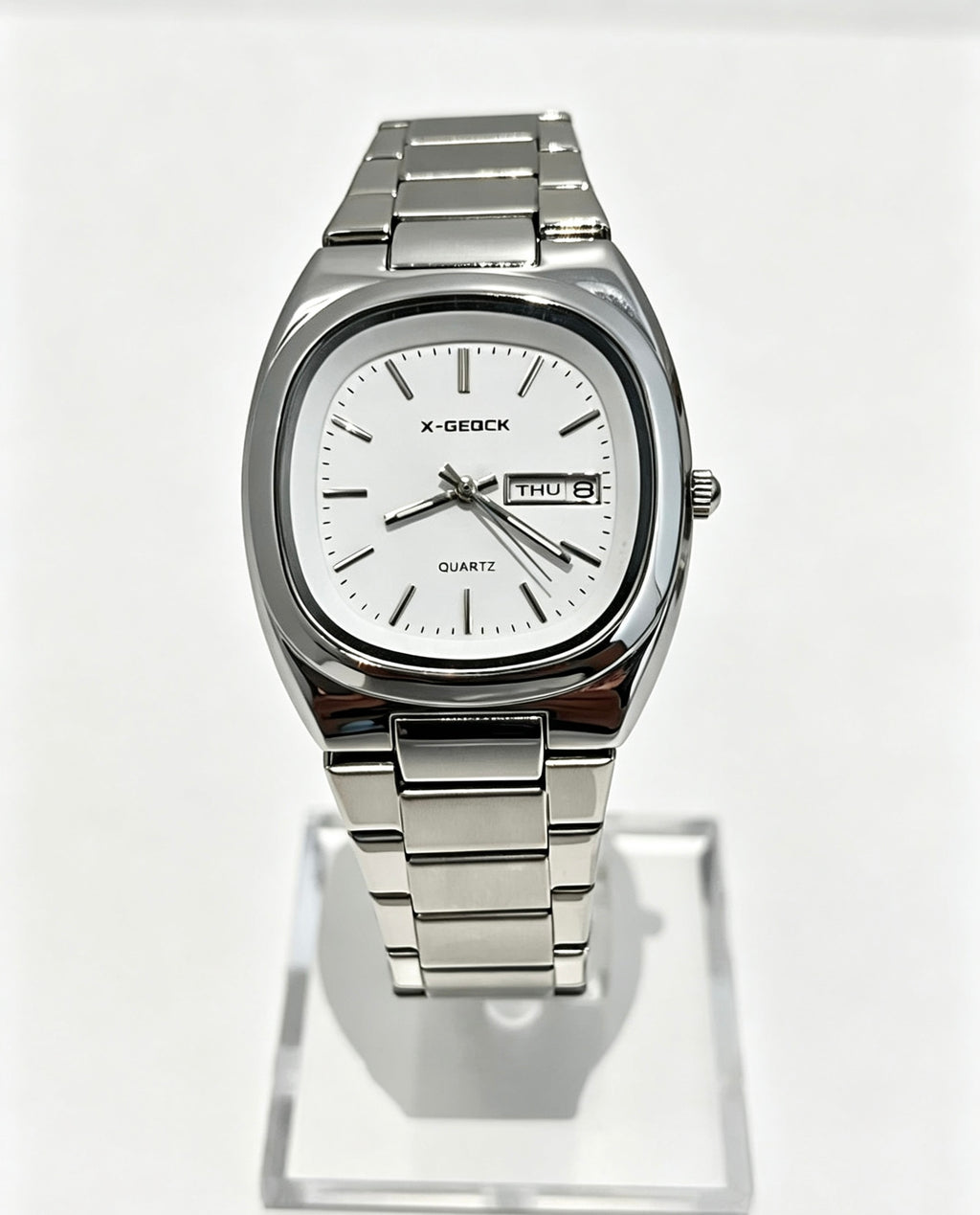 X-GEOCK WOMENS WATCH - SILVER/WHITE
