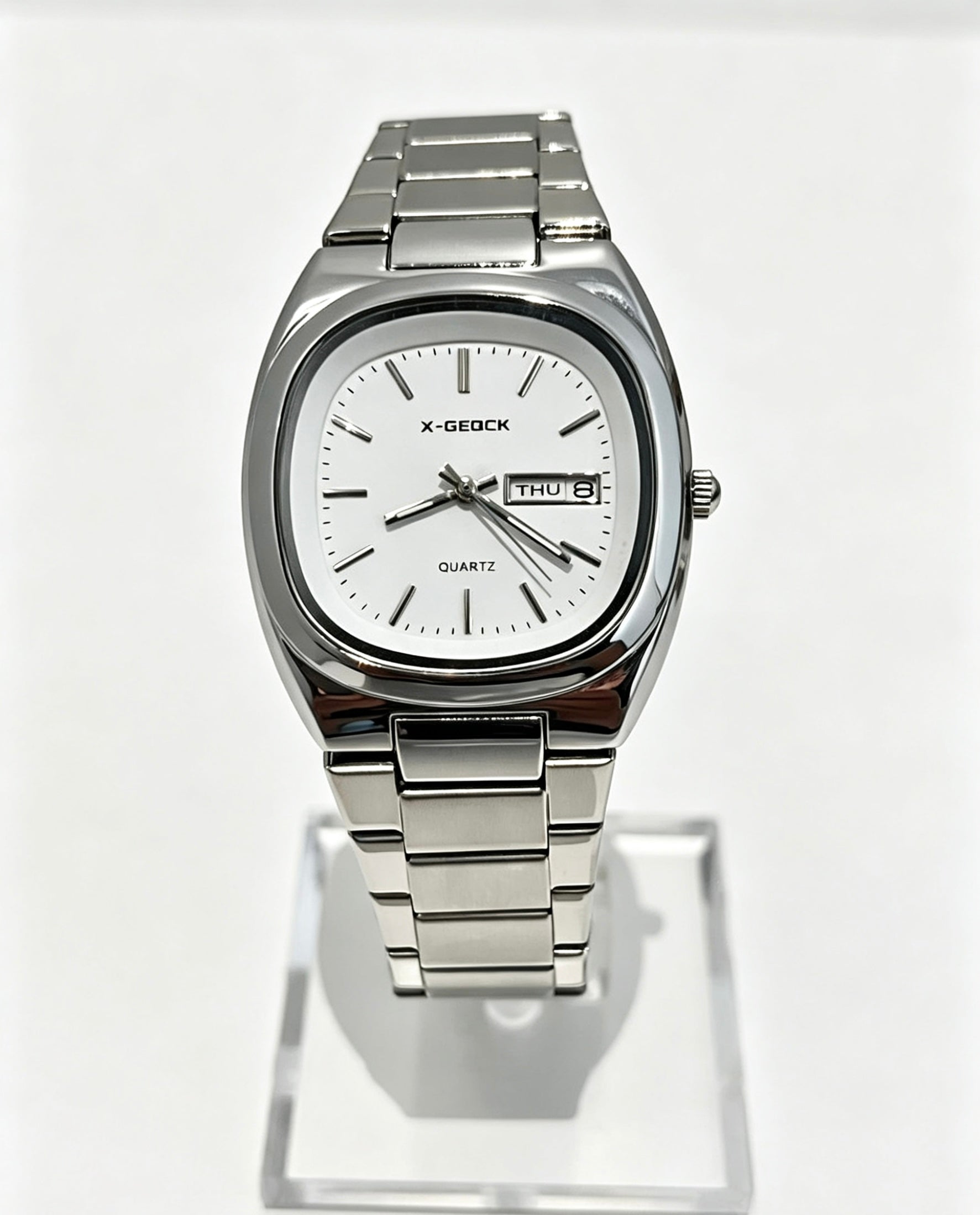 X-GEOCK WOMENS WATCH - SILVER/WHITE